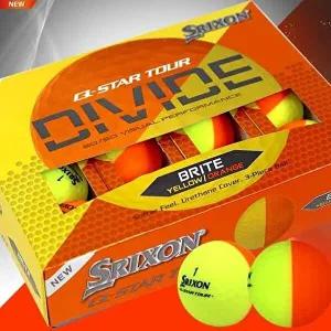 [스릭슨]스릭슨 24년 Q-STAR 투어 디바이드 골프볼(3피스)(옐로우/오렌지)