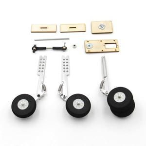 EPO SU27 조립 KT 보드 알루미늄 랜딩 기어 DIY RC AAirplane FPV 고정 날개 비행기 용 앞바퀴 조향 세트