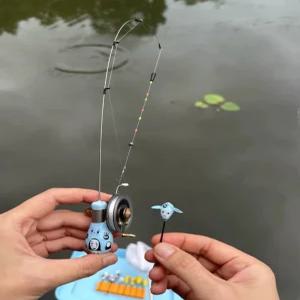 초미니 낚시대 세트 휴대용 빙어 낚싯대 소형 낚시용품