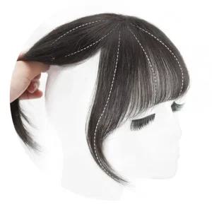 여성 앞머리가발 인조 부분가발 자연스러운 인조모 앞머리가발 여성가발