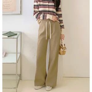 [비비드글램]르 세미부츠컷 골덴 팬츠 3color 겨울 롱부츠컷 트레이닝 밴딩 바지