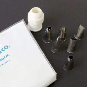 케익장식깍지 대형 짜개 간단한 베이킹도구 6종set 대아이싱 제과제빵 꽃잎 모양 깍지팁 롤타입 별깍지 앙