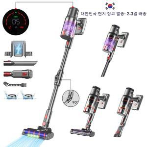 ARMO S16 핸드헬드 스탠드 물탱크 작동 LCD 시간 500W 습식 강력한 대걸레 감지등 55분 LED 45KPA 90 방진 스마트 IN 디스플레이 접을 청소기 무선