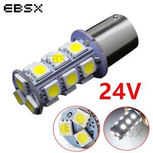 2Pcs DC 24V Led P21W 1156 BA15S 5050 18 SMD BAY15D LED 전구 자동차 회전 신호 백업 역방향 테일 램프