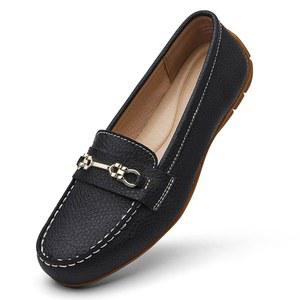 코달 여성용 편안하고 가벼운 가죽 로퍼 슬립온 드라이빙 모크 워킹화 귀여운 비즈니스 캐주얼 드레스 슈즈 작업용 플랫슈즈