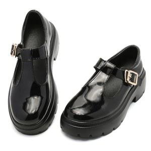 루이투 여성 메리 제인 드레스 슈즈 플랫폼 로퍼 로우 힐 청키 펌프스 라운드 토 옥스퍼드