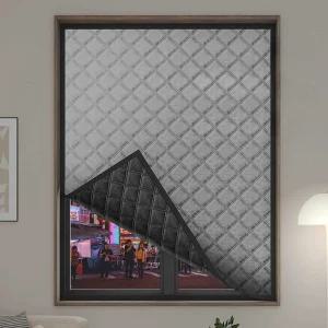 창문 소음차단 커튼 방음 방음커튼 그레이 소음차단커튼