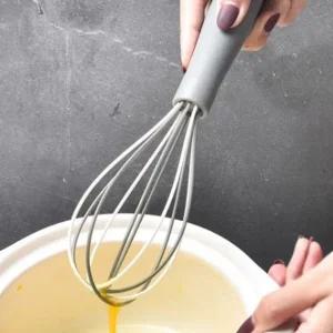 실리콘 거품기 반죽기 믹서 제빵 휘핑기 그레이 27cm 거품기 주방거품기