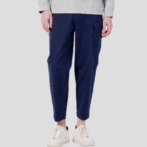 [커스텀어스]남자 허벅지절개라인 허리 E-BAND 세미 배기팬츠 CXS25FWPT912 NAV