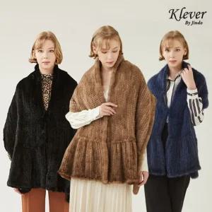 [최초가 550000원] 진도 Sheborn 프릴 유색 밍크숄 (K5W1AW70_)