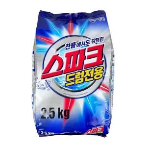 세탁세제 2.5kg 드럼용 빨래비누 용품 용세제 가루 가루형 의류 분말 리빙