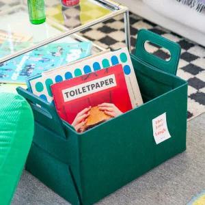 아트박스/가쯔 접이식 펠트 수납바구니 패브릭 리빙박스 L2개