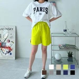 4부 인기 라블 무지 반바지