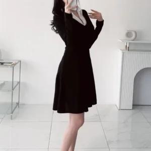 여성 귀여운 후레아 쁘띠 코디 원피스셔츠