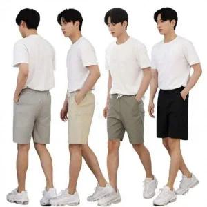 여름 인기 린넨반바지 밴딩 M 감성 3XL 마바지 면 빅