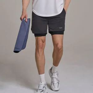 남자 일체형 투인원 쇼츠 레깅스 1P 남자 운동 반바지