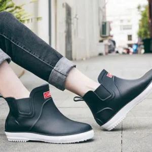 장마철 인기 남성 여름 키높이 감성 레인부츠 고무 장