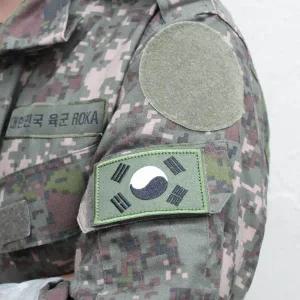 국방색 옷와펜 모자와펜 와펜에코백 와펜리폼