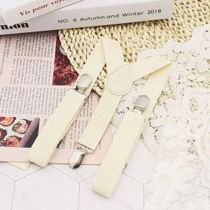 컬러 멜빵 어린이용 아이보리 주니어멜빵 아동멜빵 유