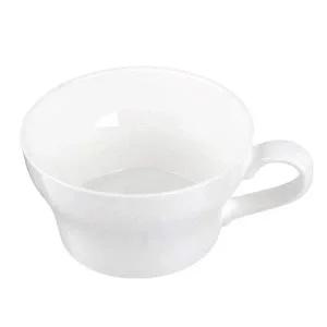 도자기 국물기 1p 유백색 라면그릇 BPA 프리 손잡이형