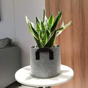 부직포 화분 소형 그레이 식물 재배 원예 용기 실내