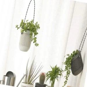 아이보리 미니 행잉 화분 인테리어 플랜터 실내 식물