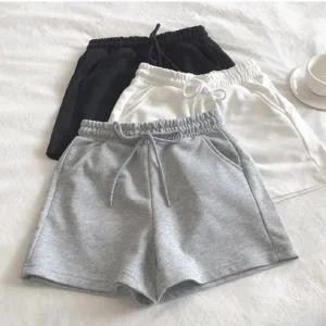 남성 3컬러 데일리 코지 허리밴딩 트레이닝 반바지