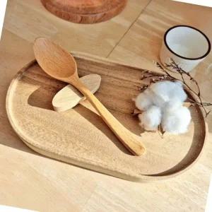 자연 원목 느티나무 숟가락 업소용 주방 수저 기구