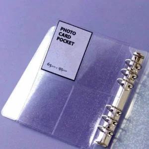 [셀러에이드]즉석 사진 수집 카드 앨범 A6 와이드 6공 포켓 포토 포카 정리함