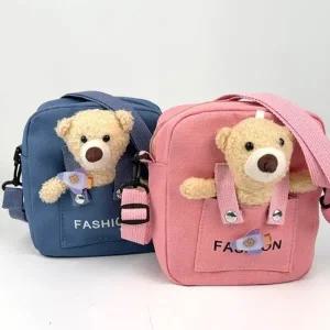 곰돌이 미니 패션 가방 유니크한 디장인 가볍고 컴팩트한 사이즈 학생 크로스백