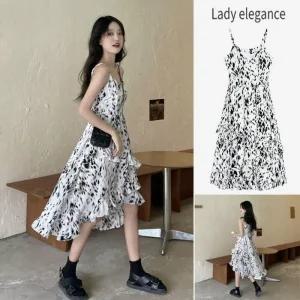 [아우트]패턴 언발란스 캉캉 원피스 민소매