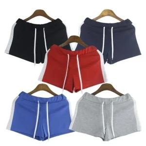 [아우트]홈웨어 배색 핫팬츠 트레이닝 반바지