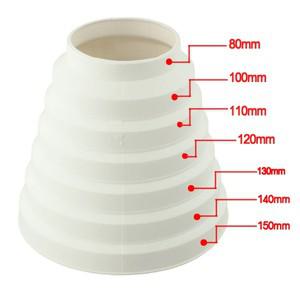덕트 감속기 추출기 팬 파이프 커넥터 80 100 110 120 130 140 150mm 환기 튜브 공기