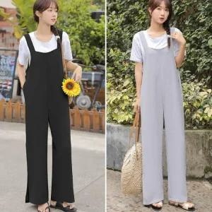 [아우트]와이드 트임점프슈트 점프수트 LL-B113