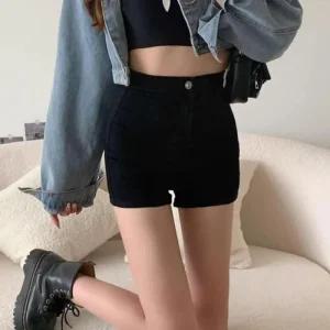 [아우트]핫팬츠 여름 하이웨이스트 스판 숏 반바지