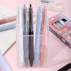 [셀러에이드]부드러운 컬러 볼펜 세트 필기구 학생 문구 0.5mm 5p