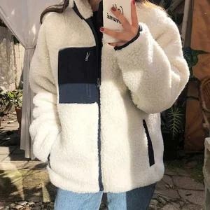 [아우트]양면 뽀글이 점퍼 캐주얼 10대루즈핏점퍼