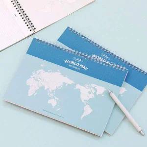 [셀러에이드]혼자공부 세계사 지도 노트 B5 (세계지도) (블루)