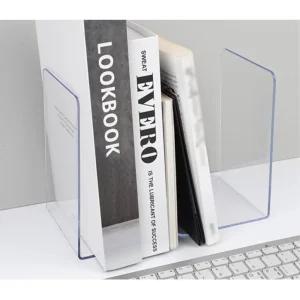 책꽂이 플라스틱 L자 투명 북앤드 10p 칸막이 파티션