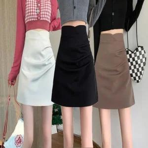 [아우트]하이웨이스트 하이웨스트미커트 A라인 셔링