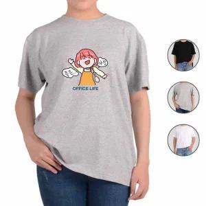 회사생활 반팔면티 커플티 단체복 단체반팔티 반