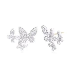 [DIAME][BEST] 로맨틱가든 허니빠삐용 18K골드 랩그로운 다이아몬드 귀걸이 FGDE1340WLAB