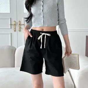 [아우트]여름바지 허리밴딩 여름 반바지 마바지 4부