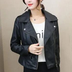 [아우트]여자라이더자켓 지퍼 슬림핏 라이더 자켓