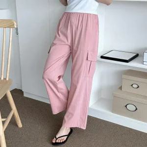 [아우트]여성 밴딩팬츠 사라쿨 카고 와이드 팬츠