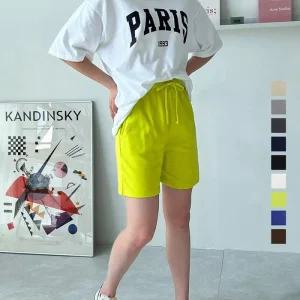 [아우트]디자인 쿨반바지 편안한 밴딩 반바지 4부