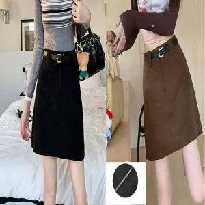 [아우트]코듀로이미니치마 골덴 스커트(벨트포함)