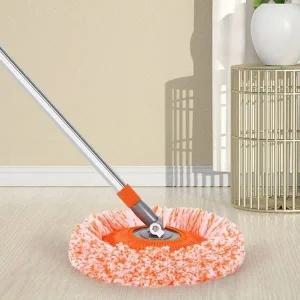 고품질 3단 원형 회전 셔닐 막대 걸레 거실밀대 애완견털 (WE43EE2)