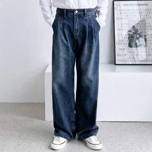 조거팬츠 청바지 데님 패션바지 데일리룩 투턱