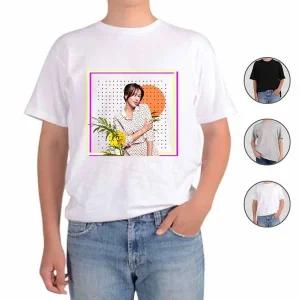 반팔면티 단체반팔티 반팔티 물방울 가족티 커플